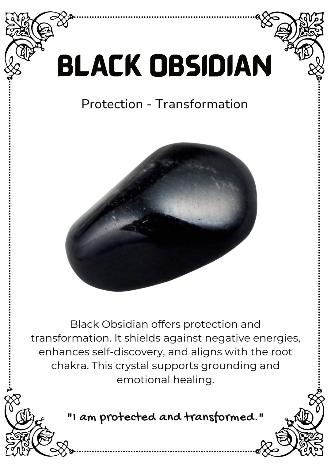 Black Obsidian gemstone properties