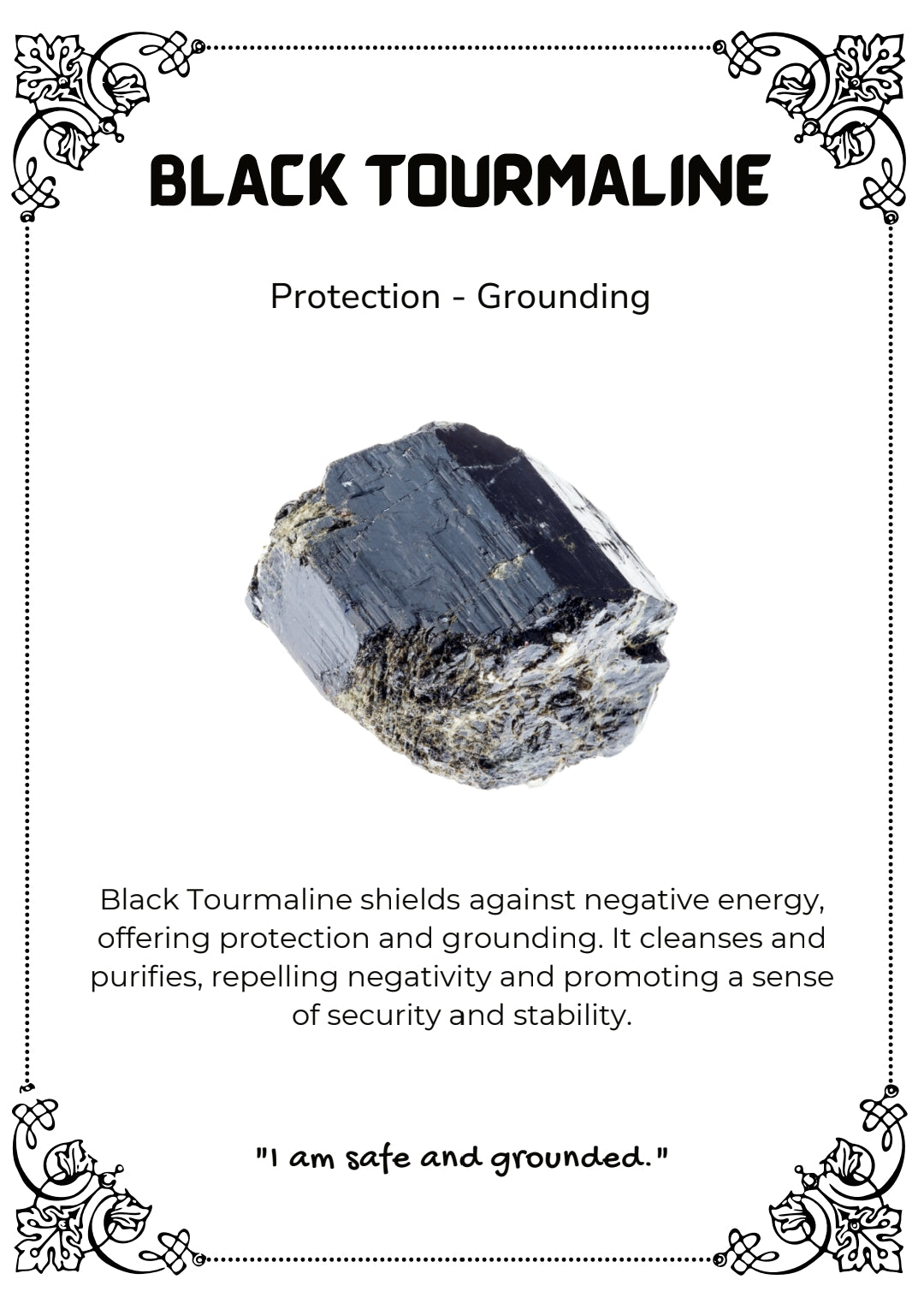 Black Tourmaline healing properties 