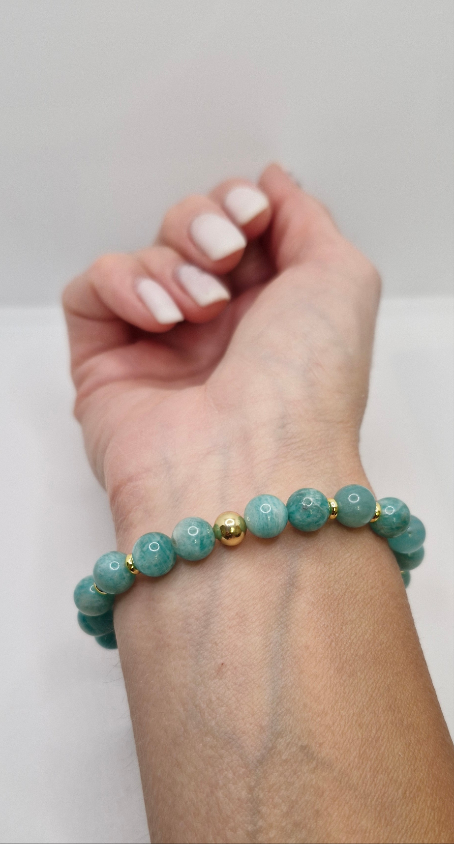 Elegant Amazonite gemstone bracelet for harmony, balance, and everyday wear