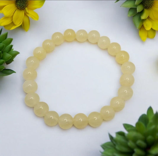 Citrine bracelet for abundance, positivity, and emotional balance with Selenite gift strip